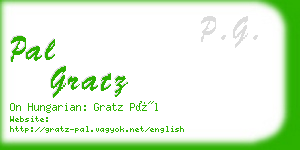 pal gratz business card